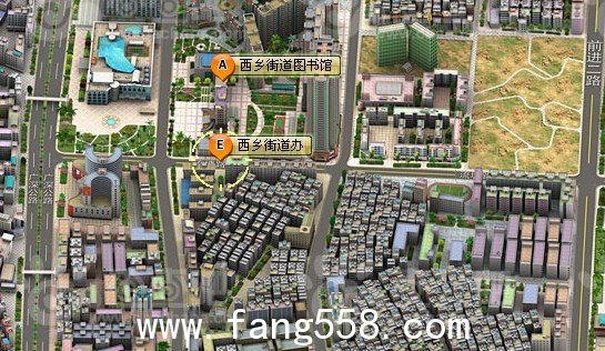 深圳宝安区西乡街道电子地图及介绍