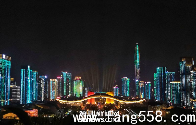 深圳中心区43栋楼宇将同时点亮夜空 这场灯光秀终于来了