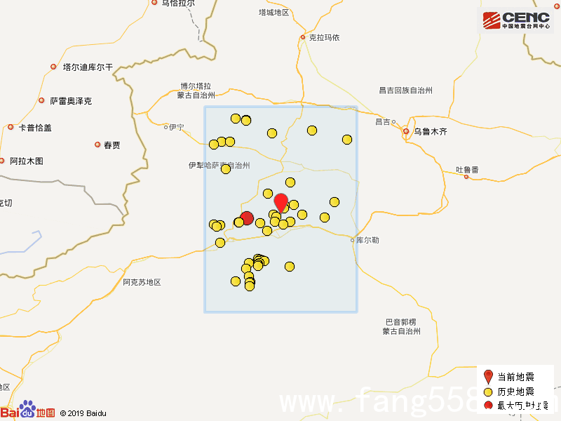 新疆巴音郭楞州轮台县4.1级地震 震源深度21千米