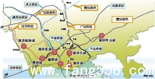 深圳将新建西丽和深圳机场高铁站